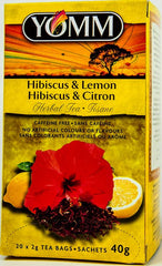YOMM Hibiscus & Lemon Teabags